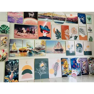 ภาพวาดตกแต่งปลามงคล 9 ตัวติดตั้งง่ายไม่จำเป็นต้องเจาะตกแต่งบ้านของขวัญขึ้นบ้านใหม่กรอบรูปเรือใบกวางรูปภาพรูปภาพแขวนบนผนั