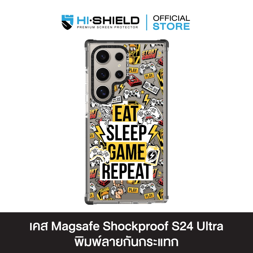 HI-SHIELD Stylish Magsafe Shockproof Case รุ่น Game1 [SAMSUNG S24 Ultra] - เคสแม่เหล็กกันกระแทก