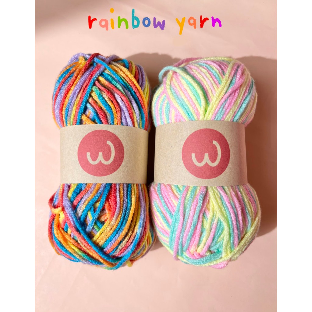 🌈 ไหมพรมสีรุ้ง I Rainbow Yarn 🌈 พร้อมส่งในไทย