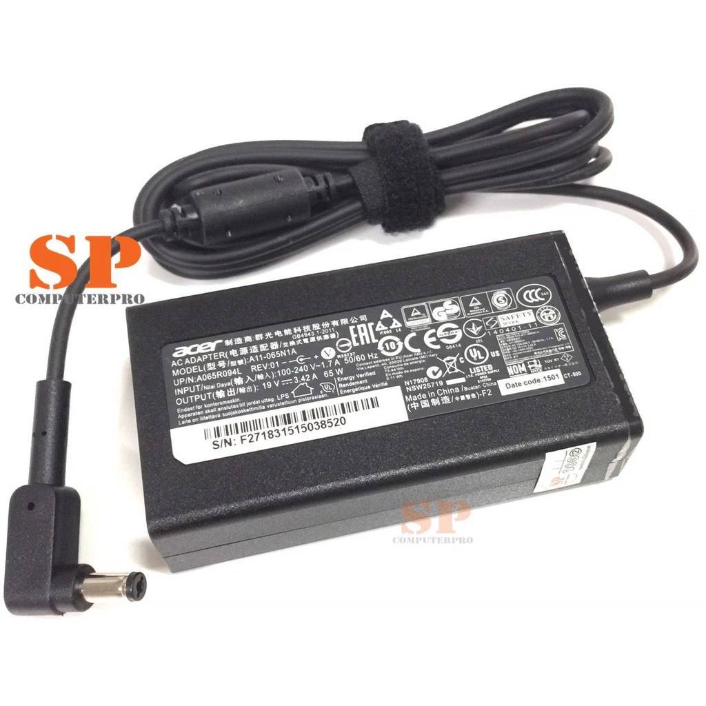 ACER ADAPTER อแดปเตอร์ของแท้ Aspire 314-41 A315-21 A315-53G A315-41 A315-42 A515-51G 19V 3.42A หัว 5.5*1.7 65W .