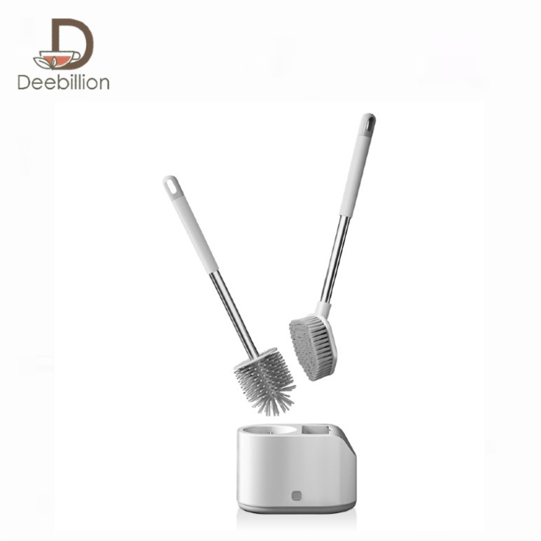 แปรงขัดส้วม แที่ขัดห้องน้ำ พร้อมฐานตั้งเก็บ 2in1 Deebillion