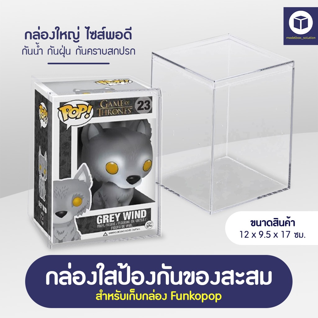 Modelbox กล่องใสใส่ funko pop โชว์ของสะสม แบบบรรจุใส่กล่อง ขนาด 12*9.5 cm*17 cm สีใส กันฝุ่น