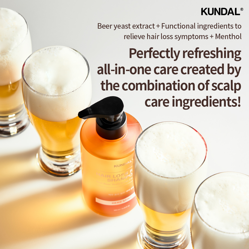 Kundal Barley Yeast Hair Loss Relief Shampoo Citrus Pomelo 500Ml