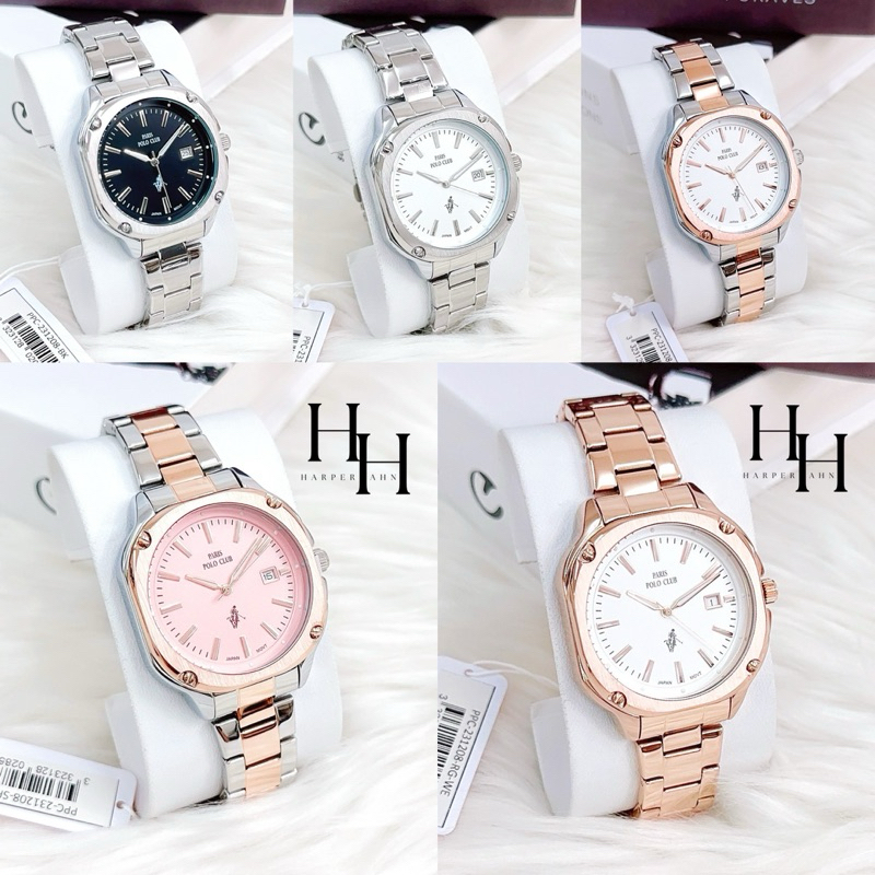 PARIS POLO CLUB PPC-231208 หน้าปัด38มม. ของแท้ ประกันศูนย์ไทย 1 ปี