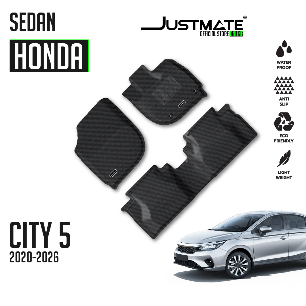[JUSTMATE] HONDA พรมปูพื้นรถยนต์ CITY 2020 - 2025 SEDAN