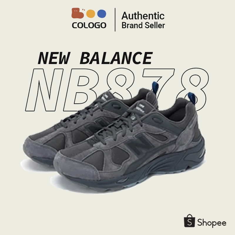 NEW BALANCE 878 NB878 new balance CM878MB1 รองเท้าผ้าใบ Dark Grey 💯