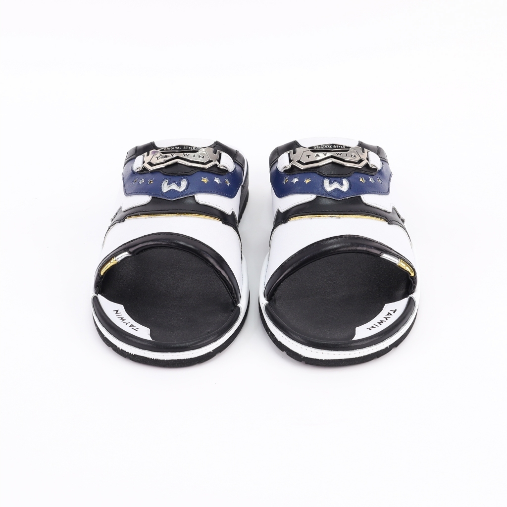 Taywin Original Style รองเท้าแตะขาวสลับพื้นหนา รุ่น 110T23009