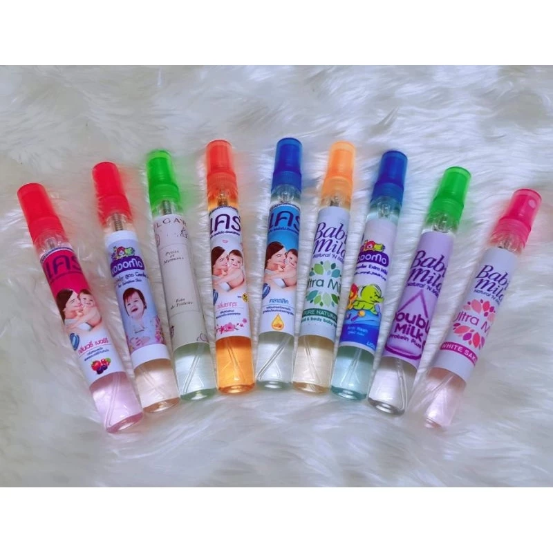 น้ำหอมขนาด 10 ml กลิ่นแป้งเด็ก ราคาส่ง มีให้เลือกหลายกลิ่น
