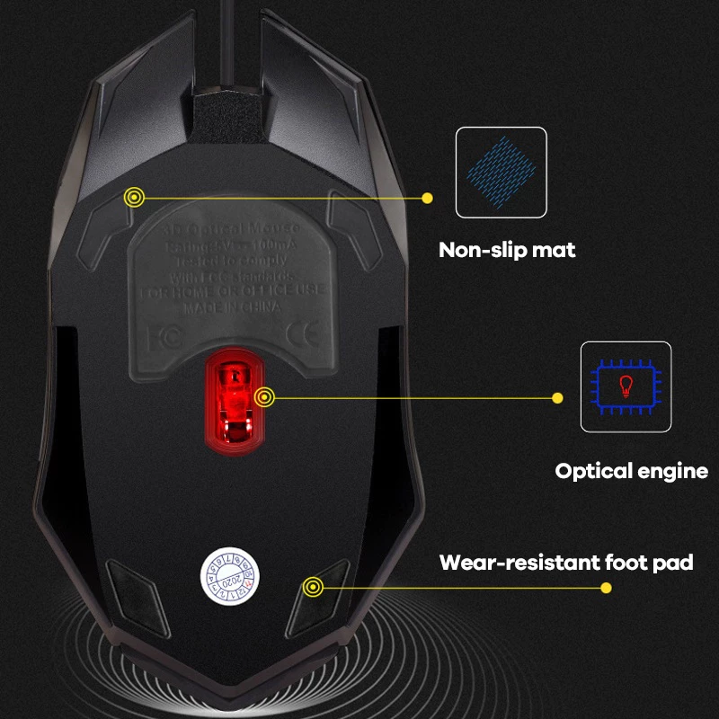 YOOGOO เมาส์เกมมิ่งมีสาย RGB thumbnail 10