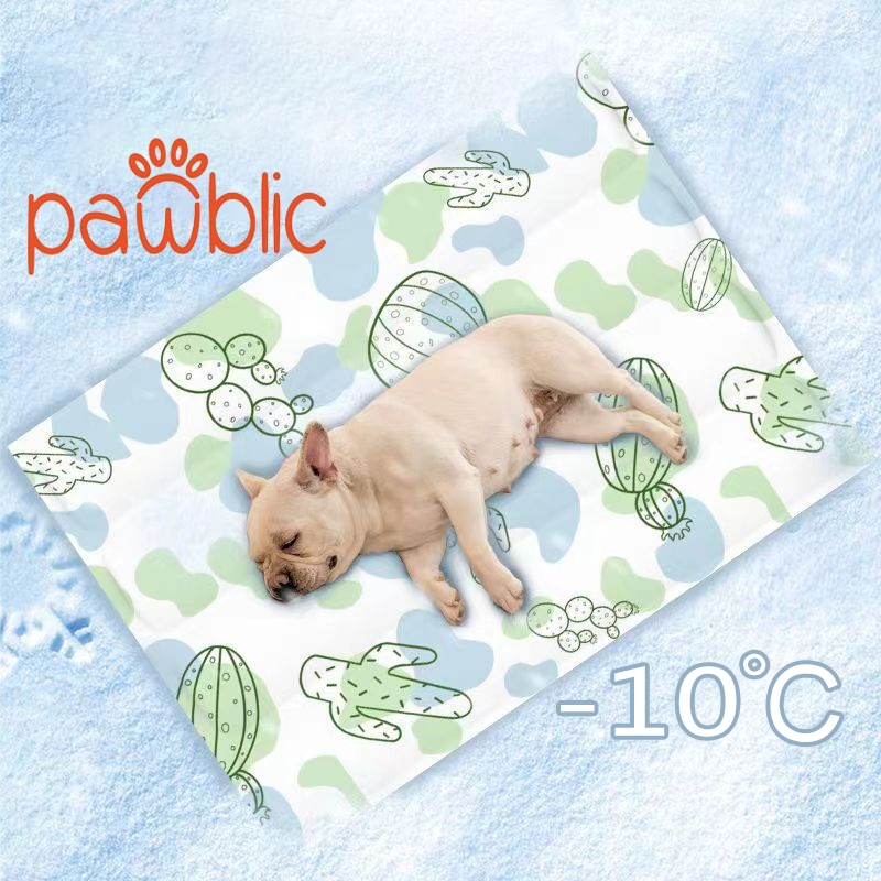 Pawblic🧊แผ่นเจลเย็นสุนัข แผ่นเจลเย็นแมว ที่นอนเจลเย็น  ป้องกันรอยขีดข่วน นำมาใช้ใหม่ได้ 30x40/40x50c/50x65/50x90/80*95ซม