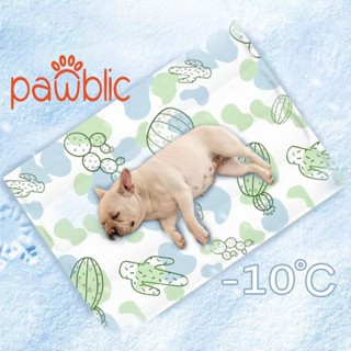 Pawblic🧊แผ่นเจลเย็นสุนัข แผ่นเจลเย็นแมว ที่นอนเจลเย็น  ป้องก…