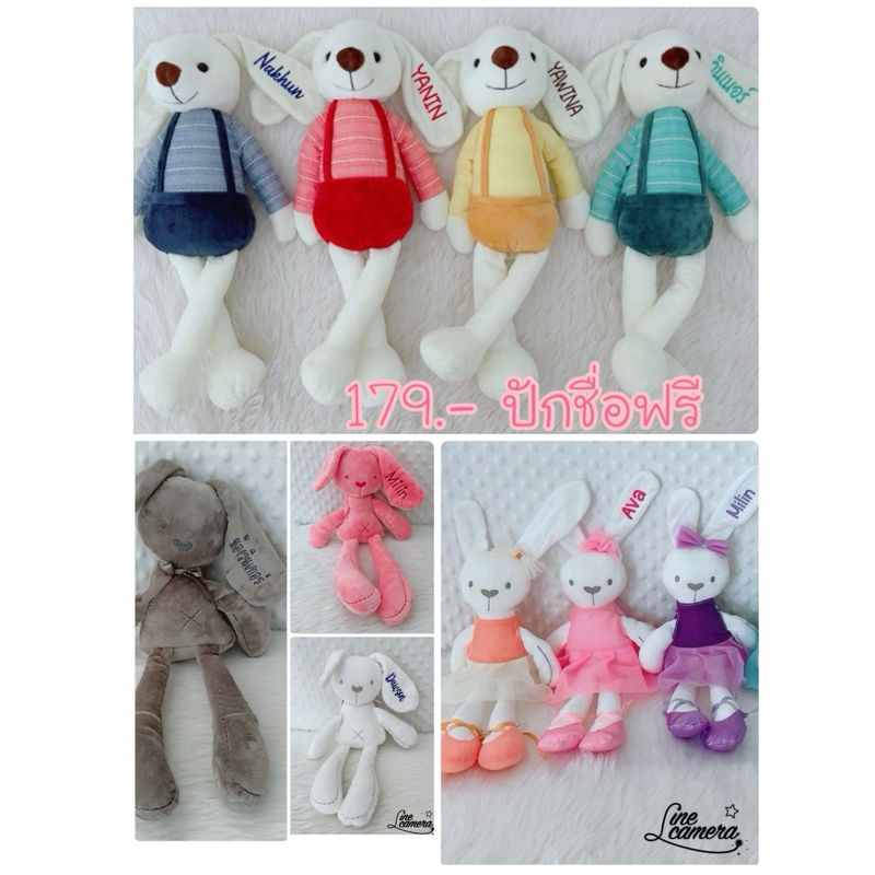 กระต่ายเน่า ปักชื่อฟรี มีหลายแบบให้เลือก