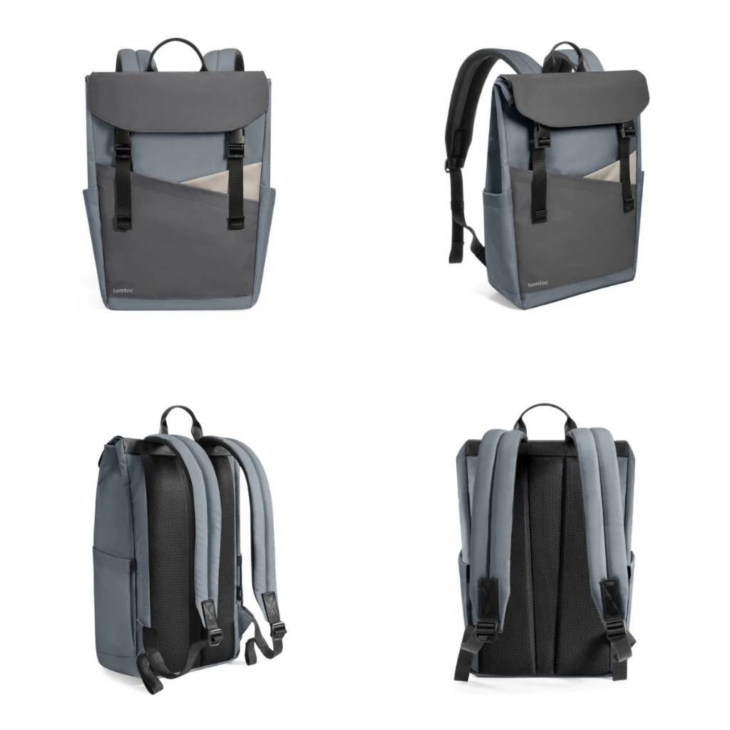 🇹🇭TOMTOC SLASH T64 LAPTOP BACKPACK 16" กระเป๋าเป้สะพายหลัง ดีไซน์โมเดิร์น ให้ลุคที่ทันสมัย ความจุกระเป๋าขนาด 18L