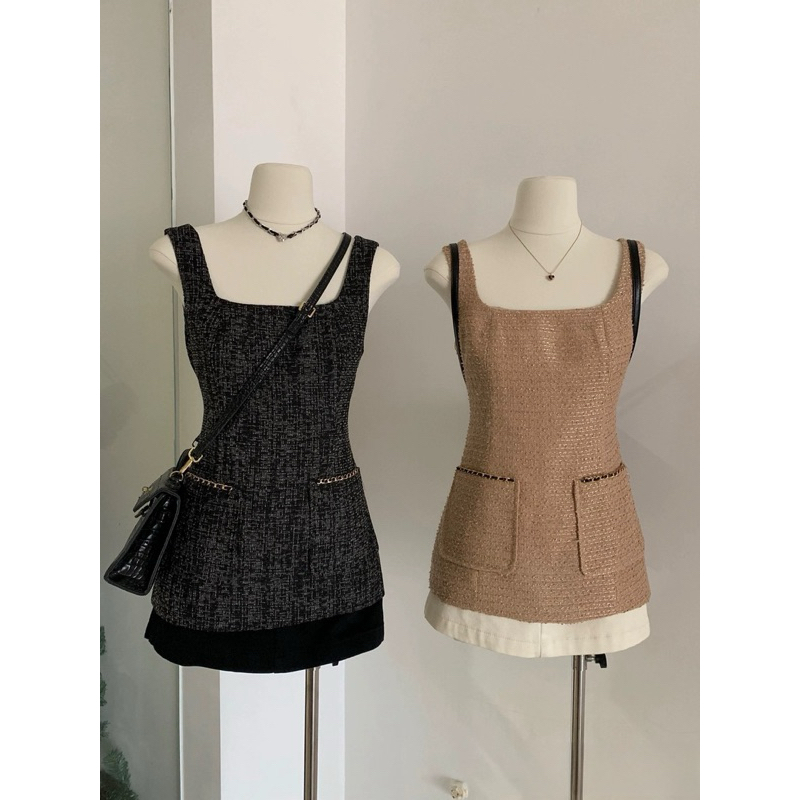 RARIS.CLOSET - Pocket Tweed Tank