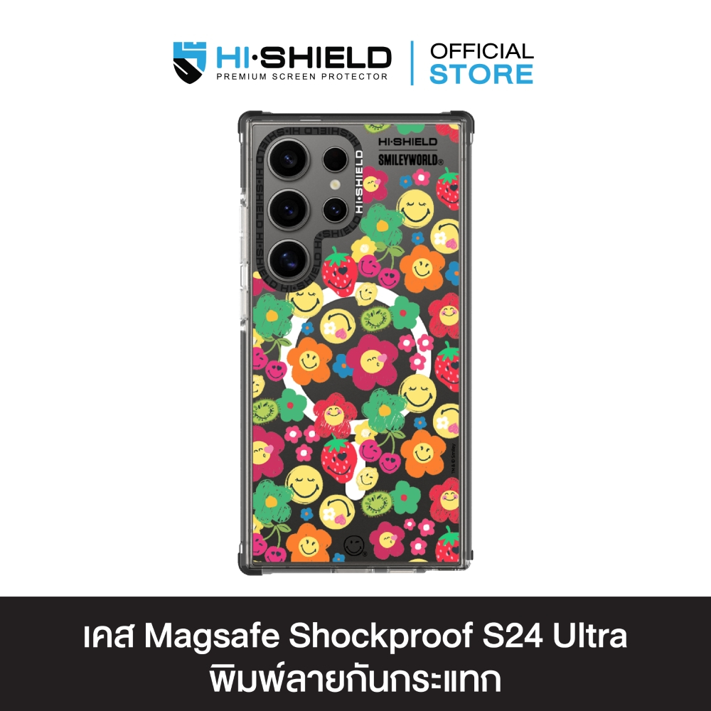 HI-SHIELD Magsafe Shockproof Case รุ่น Happy Smile9 [SAMSUNG S24Ultra,S25Ultra,S26Ultra] - เคสแม่เหล