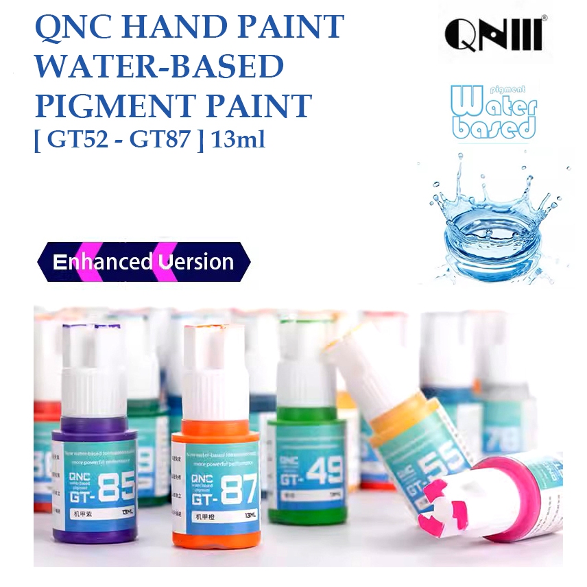 QNC GT52-GT87 HAND PAINT WATER BASED PIGMENT PAINT MODEL KIT HOBBY DIY[ WATER BASE]