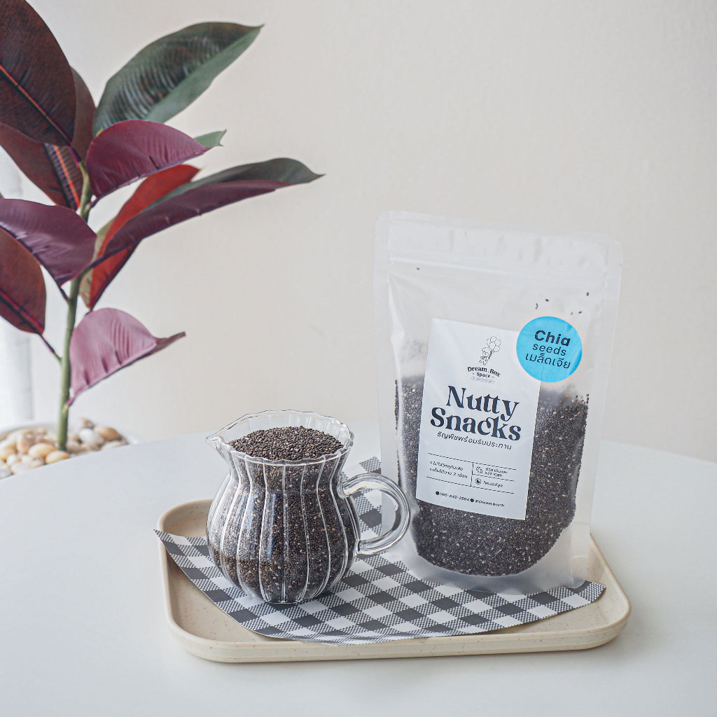 เมล็ดเจีย เมล็ดเชีย ออร์แกนิค 1ห่อ ขนาด 180 กรัม Chia seeds เมล็ดเจียออร์แกนิค Organic Chia seed รูปที่ 3