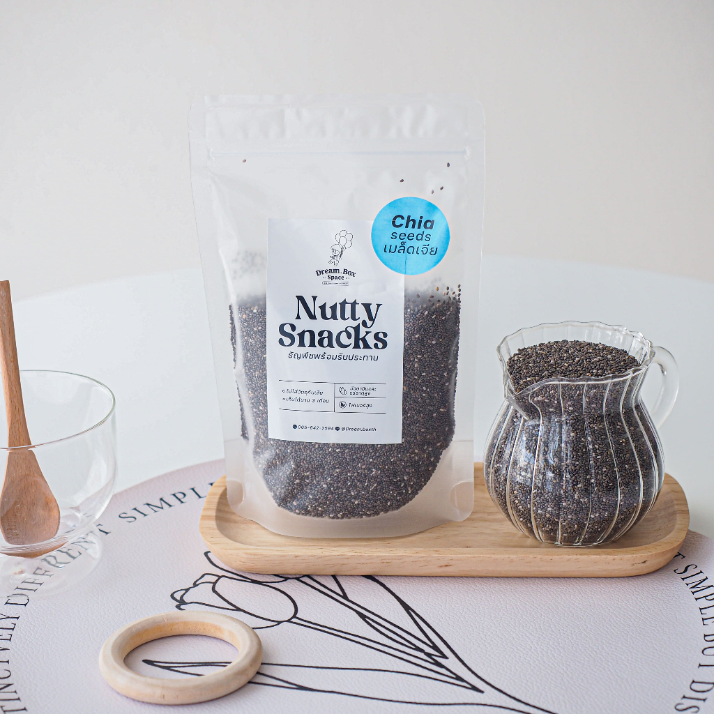 เมล็ดเจีย เมล็ดเชีย ออร์แกนิค 1ห่อ ขนาด 180 กรัม Chia seeds เมล็ดเจียออร์แกนิค Organic Chia seed รูปที่ 5