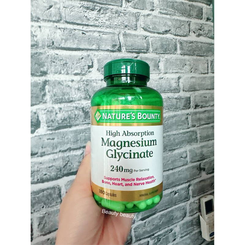 Nature's Bounty, Magnesium Glycinate, 240 mg, 180 Capsules