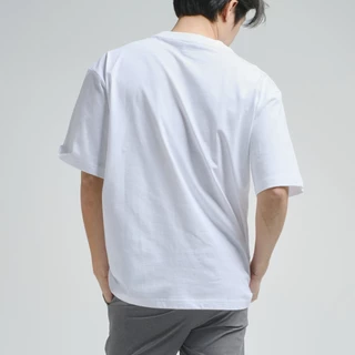era-won เสื้อยืดโอเวอร์ไซส์ New Oversize T-Shirt สี White Action