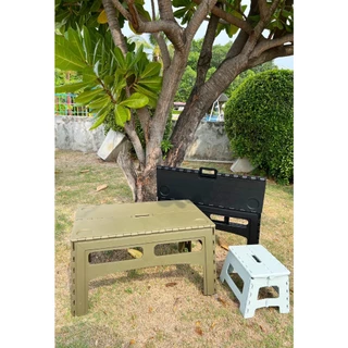 โต๊ะพับอเนกประสงค์ โต๊ะแคมป์ปิ้ง Folding table​ แบบ​B​ ** ความสูง​ 38​ เซนติเมตร **