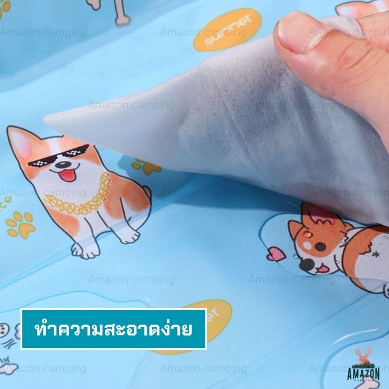 ที่นอนเจลเย็นสำหรับสัตว์เลี้ยง หนา 8ซม. นุ่ม สบาย ช่วยคลายความร้อน ราคา ถูกที่สุด ดีลบีเคเค แกลเลอรีภาพที่ 4