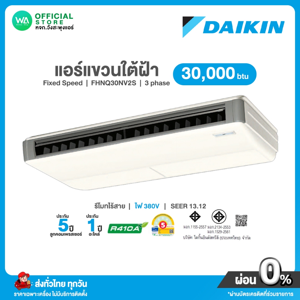 Daikin FHNQ30NV2S แอร์แขวนใต้ฝ้า