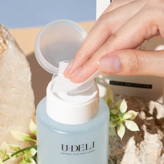 สำลีคุณภาพไร้ขน U-DELI สำหรับล้างเล็บ 200แผ่น แผ่นบางแข็ง ไม่มีขุย ไร้ขน Lint Free Nail Cotton Pads