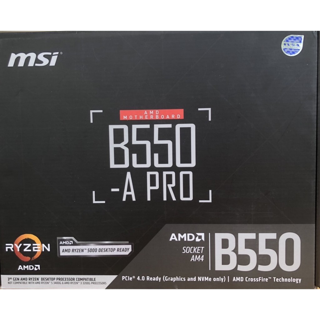 MAINBOARD (เมนบอร์ด) AM4 MSI B550-A PRO มือสอง