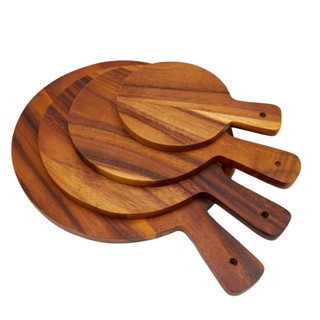 เขียงจามจุรีพิซซ่ามีด้าม l ACACIA WOOD PIZZA BOARD