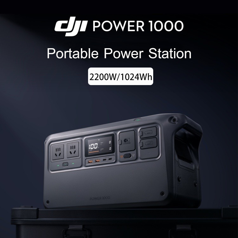 DJI Power 1000 Portable Power Station 2200W/1024Wh แบตเตอรี่สำรองไฟ 220V แบตเตอรี่สำรองพกพา 1.2ชม.ชาจร์เต็ม
