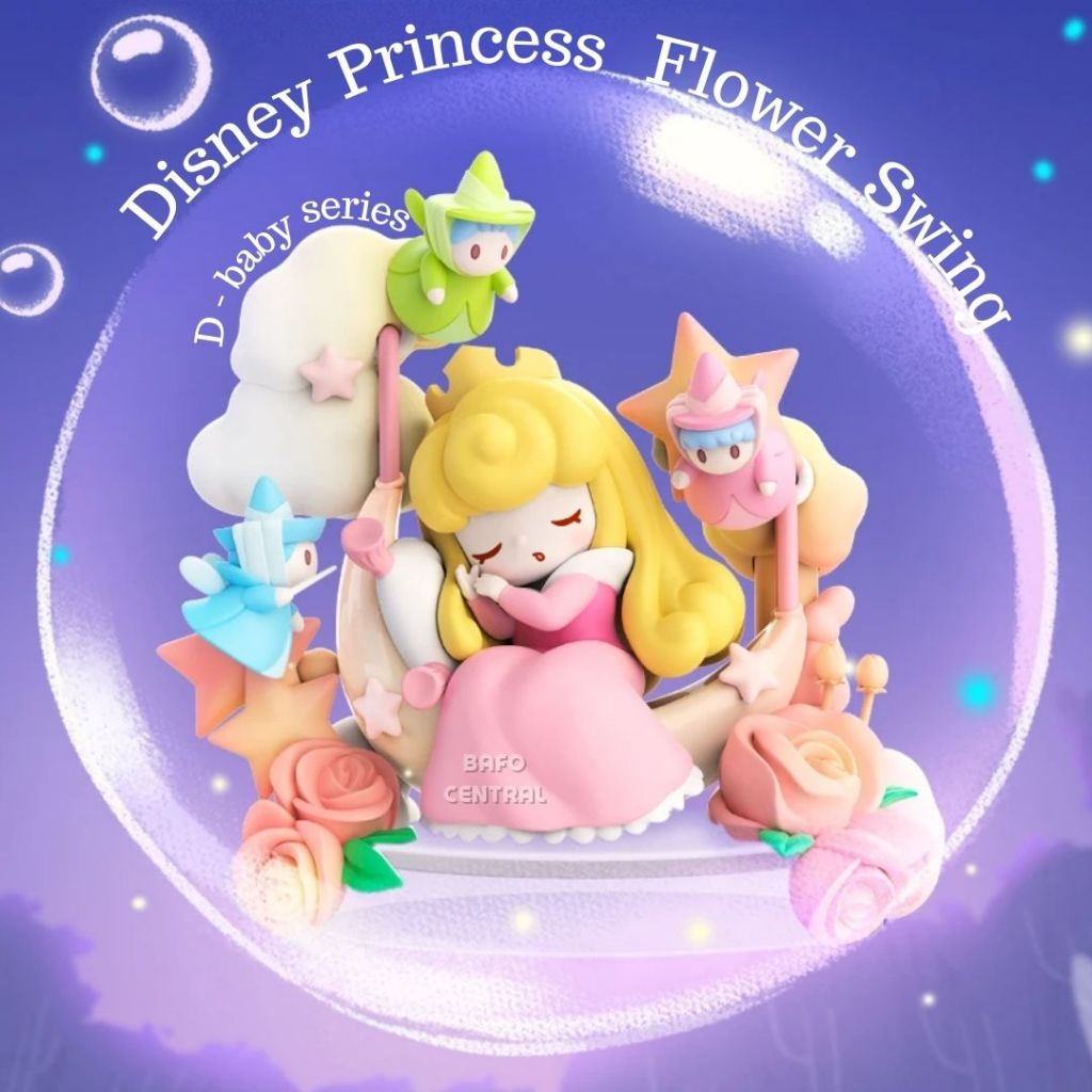 Live 20.00 ** 52TOYS Disney Princess Flower Swing D-baby [พร้อมสุ่ม] กล่องสุ่ม