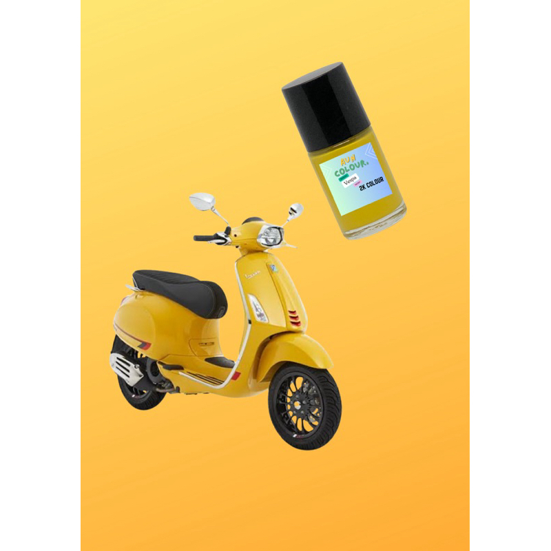 สีแต้มรถมอเตอร์ไซค์สีเหลืองVespa