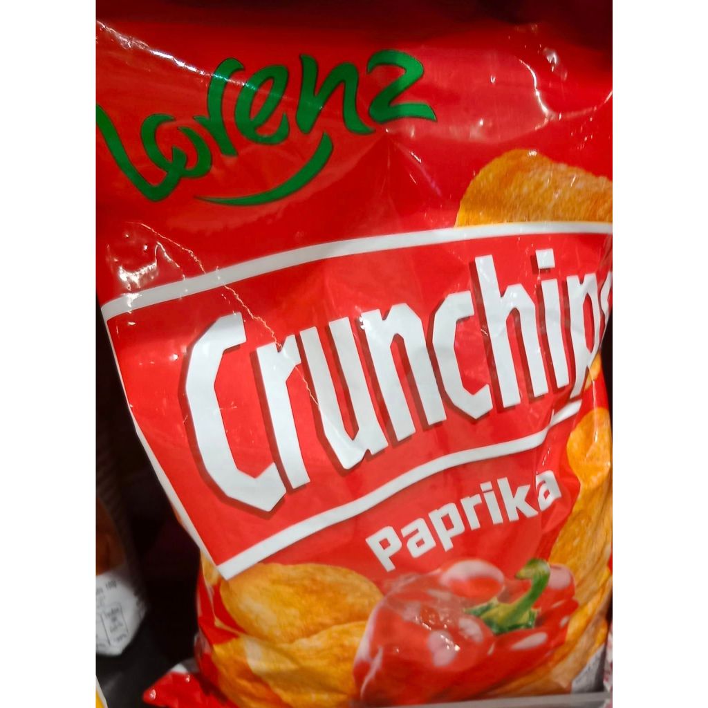 LORENZ CRUNCHIPS Paprika Flavour Share Bag of Crisps 100g ***EXTRA LARGE BAGS - GERMAN IMPORT***