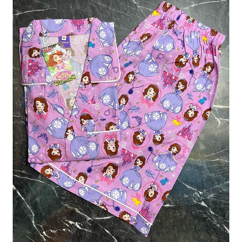 ชุดนอน ลาย SOFIA มีอก42-46ผ้าคอตตอลเชิ้ต (รอบอก42-46นิ้ว) ลิขสิทธิ์แท้ - รูปที่ 5