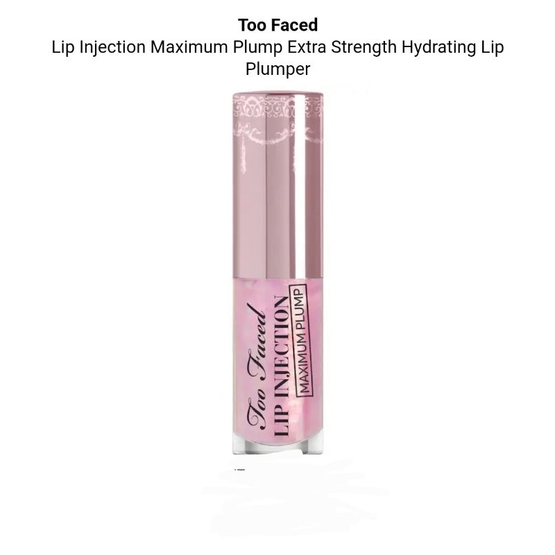 Too Faced
Lip Injection Maximum Plump Extra Strength Hydrating Lip Plumper

