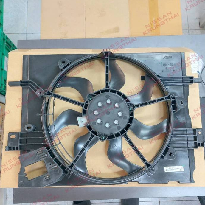 ชุดพัดลมไฟฟ้า+โครง NISSAN ALMERA TURBO N18 21481-5RJ5A MOTOR & FAN ASSY-W/SHROUD