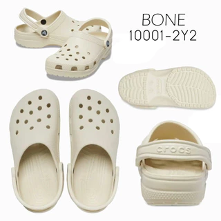 CROCS Classic Clog - Comfort Sandal (Bone) รองเท้าแตะ คร็อคส์ แท้ รุ่นฮิต ได้ทั้งชายหญิง รองเท้าเพื่อสุขภาพ 10001-2Y2