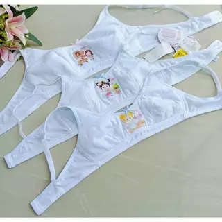 JINTANA บราไม่มีโครง ตะขอหลัง ฟองน้ำใยสังเคราะห์ ผ้า Cotton เนื้อนุ่ม ไม่อับชื้น