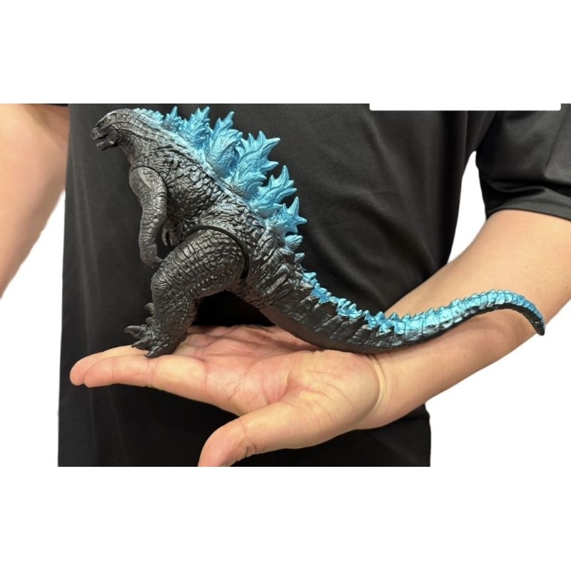 firstbuy_โมเดล ก็อตซิลล่า 2019 Godzilla หลังสีฟ้า/ สีชมพู สูง 14 cm งานซอฟท์ (ไม่มีกล่อง) เลือกสี