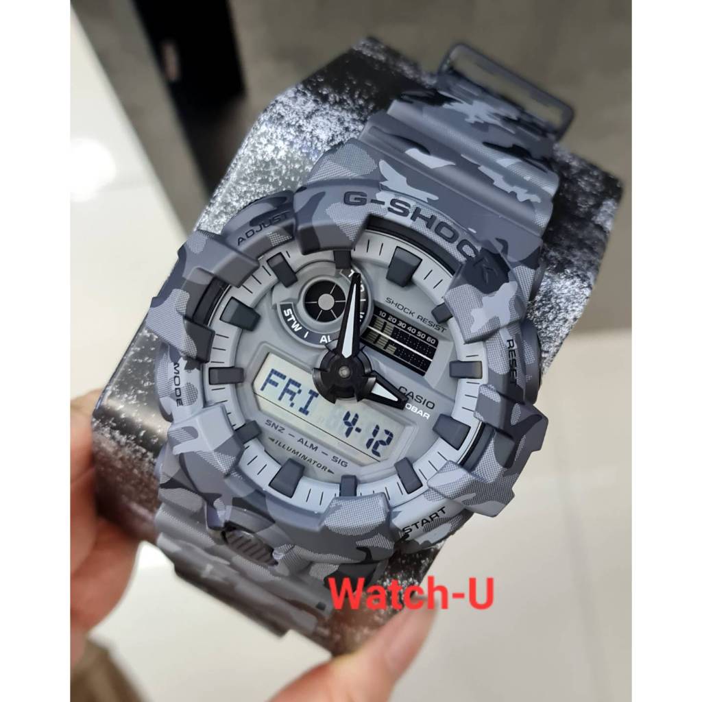 นาฬิกาข้อมือผู้ชาย Casio G-SHOCK GA-700 รุ่น GA-700CM-8A