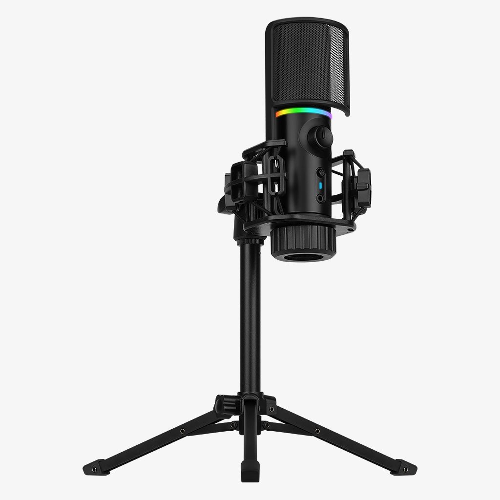 STREAMPLIFY MIC WITH TRIPOD : MIC-48-RGB-TP-BK