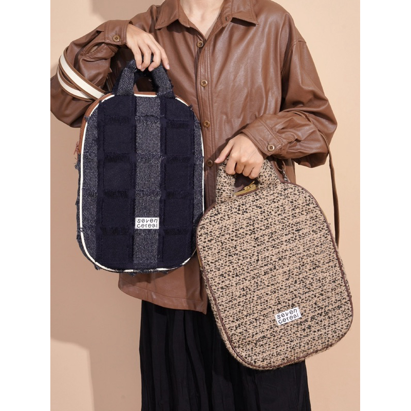 (พร้อมส่ง) farine.co - sevencereal® Round laptop bag กระเป๋าใส่ laptop