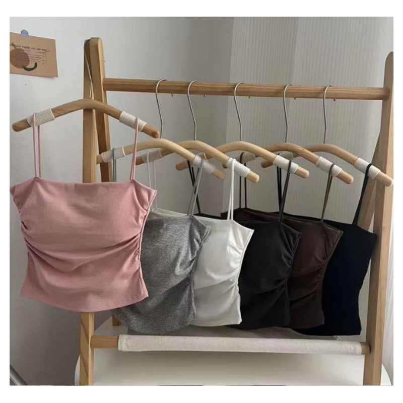 sobar(รหัสD)จัดส่งทันทีไทย เสื้อสายเดียวผู้หญิง มีบราฟองน้ำ ทรงสวย  ผ้าใสสบายสวยตรงปก  พร้อมส่งไทย