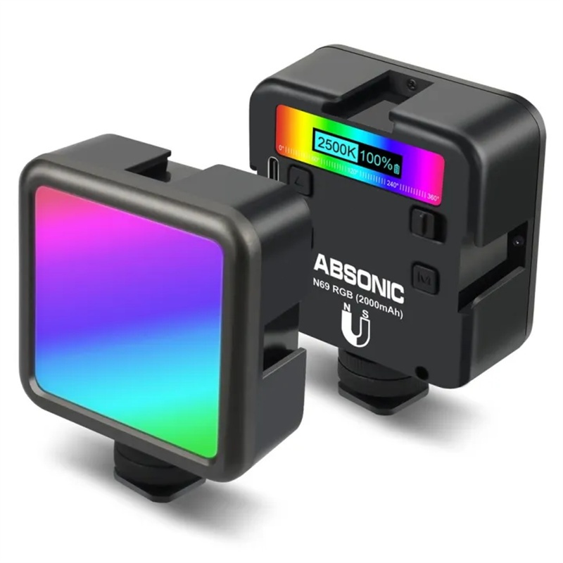 ไฟไลฟ์สด มินิแบบพกพา RGB ไฟต่อเนื่อง ไฟสตูดิโอ softbox light เซลฟี่ถ่ายทอดสดแสง กล้องกลางแจ้งมือถือนําแสงถ่ายภาพ