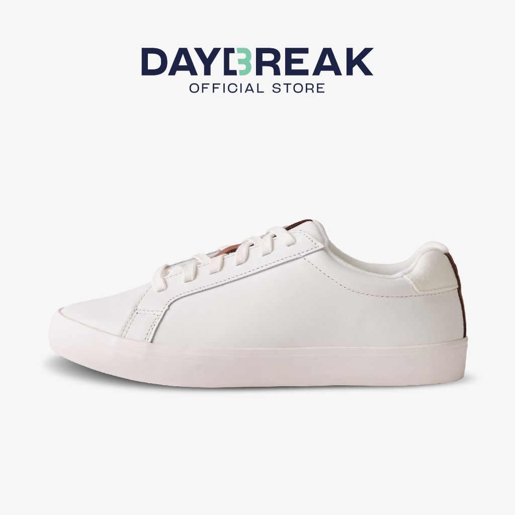 DAYBREAK Viride-Zero รองเท้าผ้าใบ หนังแท้ ผู้ชาย ผู้หญิง สีขาว กันน้ำ Antibacterial