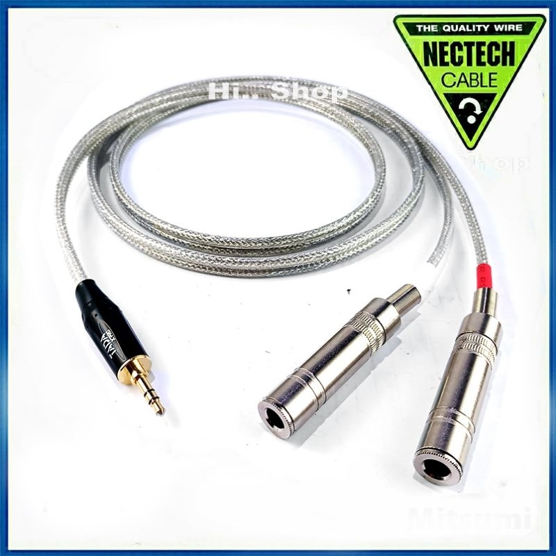 สายแปลง AUX 3.5mm -TS L/R ใช้สาย Nectech /TADA 3.5mm