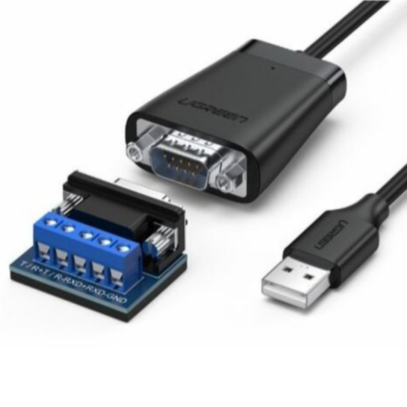 (พร้อมส่ง) UGREEN 60562 USB to RS422 RS485 Serial Port Converter Adapter Cable DB9 Male FTDI Chip