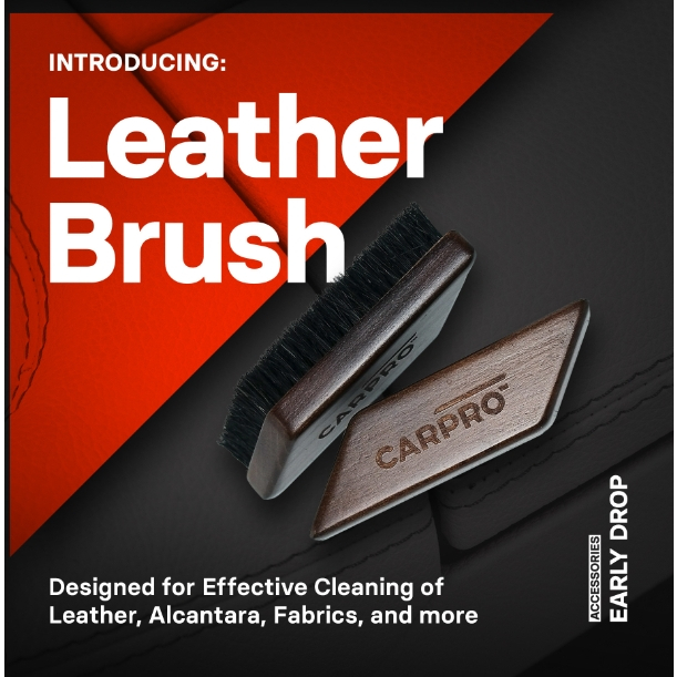 CARPRO Leather and fabric brush แปรง Detailing สำหรับทำความสะอาดวัสดุภายในประเภทหนังและผ้า