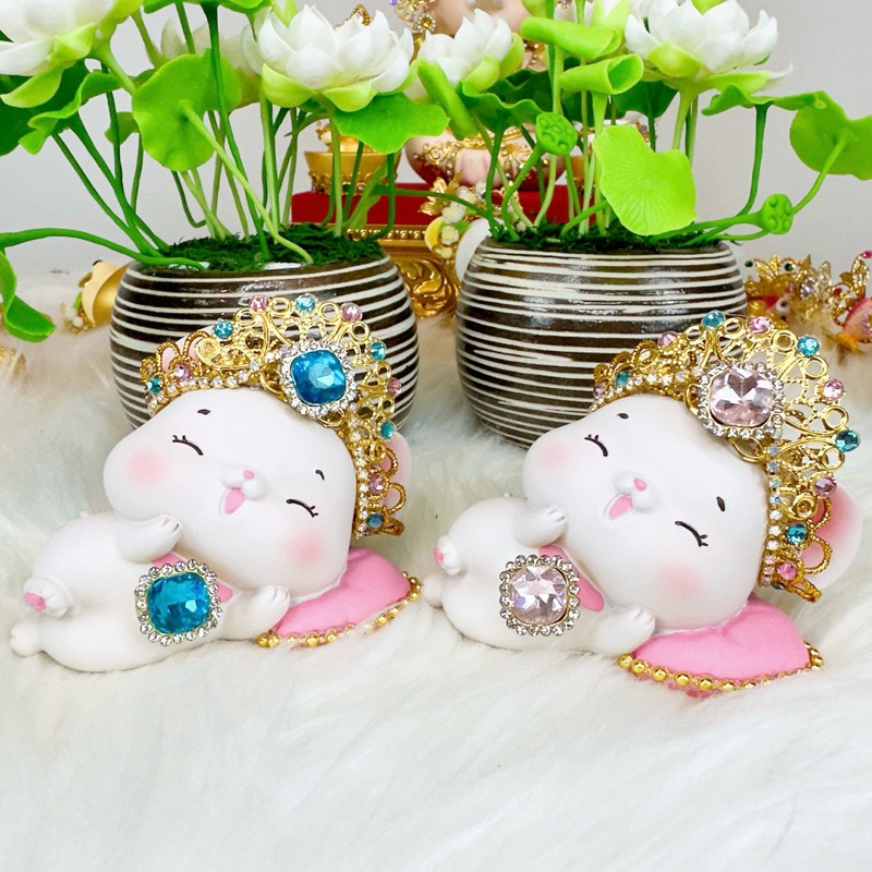 หนูมุสิกะถวายพระพิฆเนศ รุ่นนอนประสิทธิ์พรรวยล้น🩵🩷